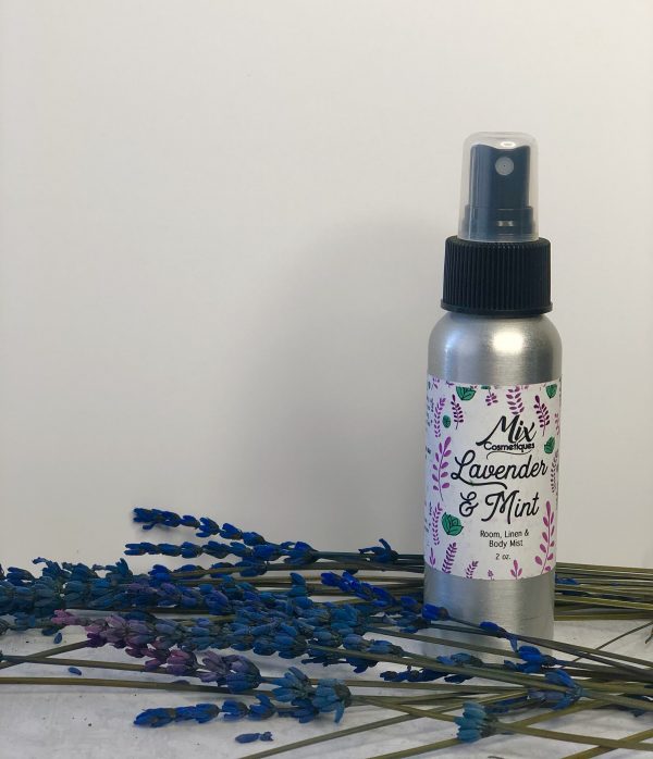 organic body mist for room mist or linen mist with essential oils