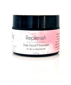 Anti-aging facial lotion contains hyaluronic acid, niacinamide, and cranberry seed oil. Lightweight texture for smooth and radiant skin