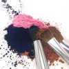 Rich results on Google's SERP when searching for "custom eyeshadow" four loose mineral colors with makeup brushes blended eyeshadow making custom makeup