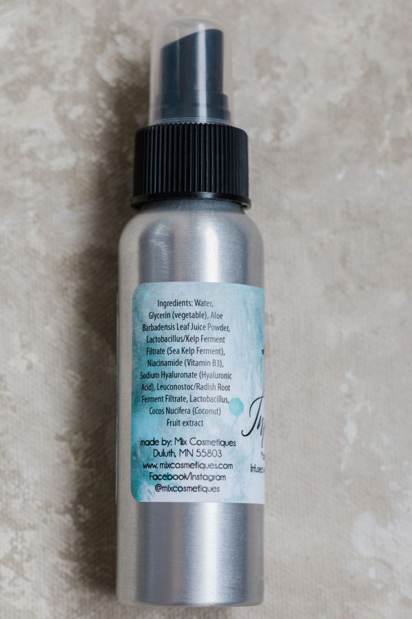 ingredients list for makeup setting spray to help makeup look fresh