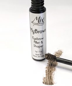custom eyebrow filler and shaper with a spoolie brush to make application easy and precise