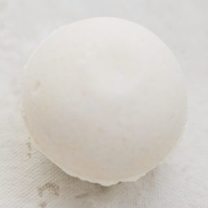 Lemon ginger bath bomb two toned with yellow and white