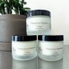 3 jars of facial cream infused with bakuchiol, hyaluronic acid, niacinamide and squalane to build collagen and support health of microbiome