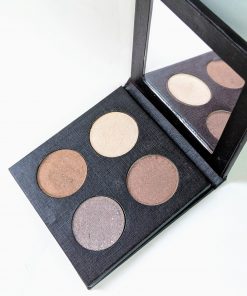 Custom eyeshadow palette shades containing four colors for a Personalized eyeshadow palette