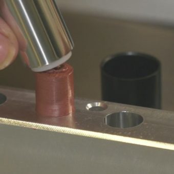 close up of making lipstick finalizing the process of making personalized lipstick