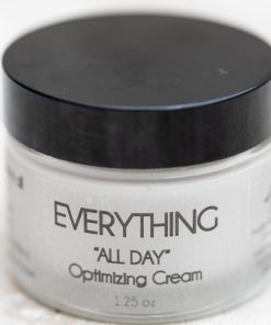 Everything all day optimizing cream and anti-aging tinted moisturizer made with niacinamide, pearl and silk peptides, vitamin c compound to hydrate and brighten
