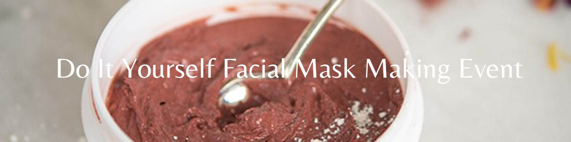 Do It Yourself facial mask mix surrounded by natural ingredients from DIY event in Duluth