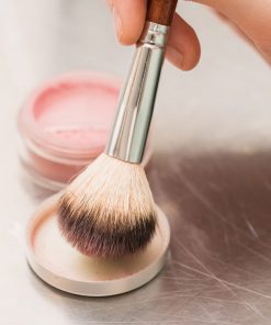 showing the finished custom blush from Mix Cosmetiques custom makeup experience