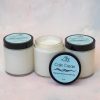 Jar of Calm Cream with a smooth, creamy texture — magnesium-infused moisturizing lotion