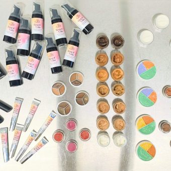 Custom makeup kits for a broadway studio