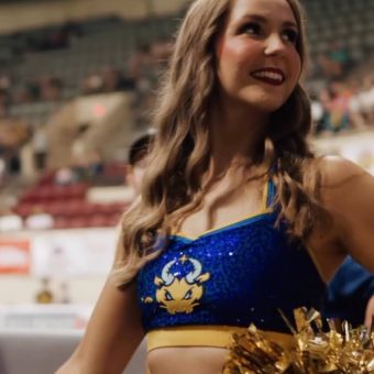 harbor monsters cheerleader wearing clean custom performance quality makeup