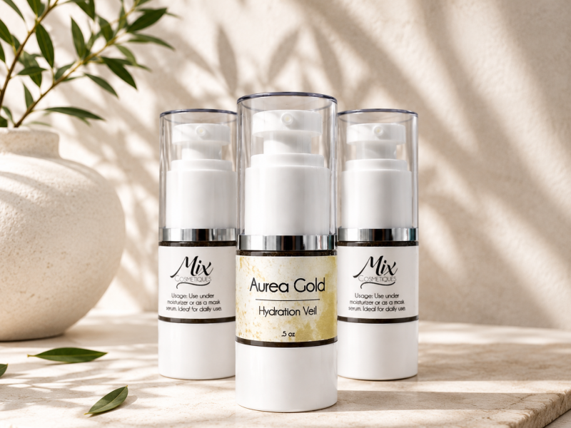 Aurea Dew Concentrate snail mucin hydrating serum in glass dropper bottle